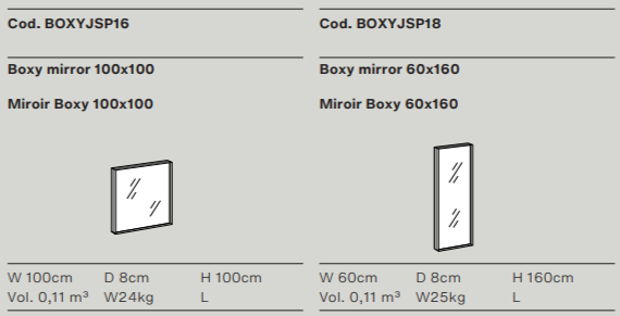 Зеркало Boxy