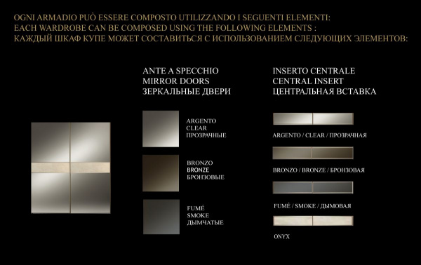 Шкаф-купе Luce Light, ADORA