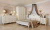 Кровать с деревянным изголовьем Romantic Gold