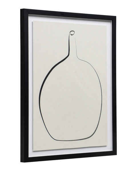 Постер “Drawing Vase” с чёрной рамой