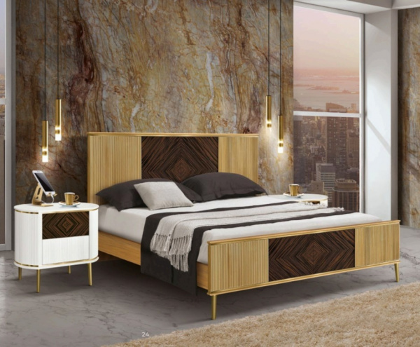 Кровать мягкая двуспальная Eleganza BV8130
