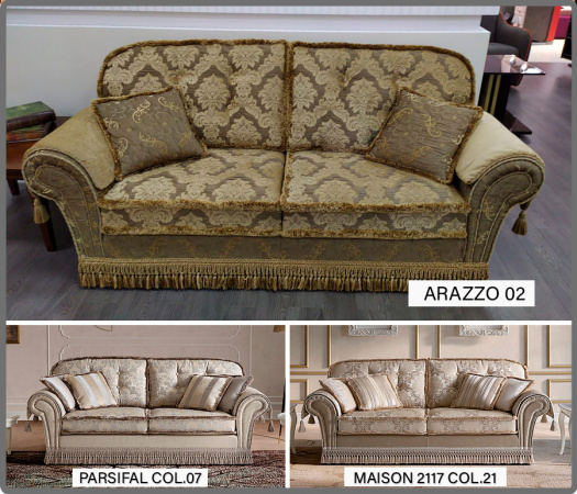 Диван прямой DECOR трёхместный