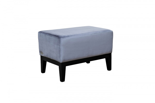 Банкетка Stella 60 прямоугольная синяя Velv Sin 60*38*40см