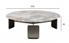 Стол журнальный, мрамор Arabescato Corchia d90*28см