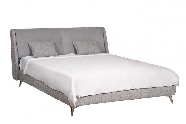 Кровать Michelle 160cм 4 кат, ткань+кожа