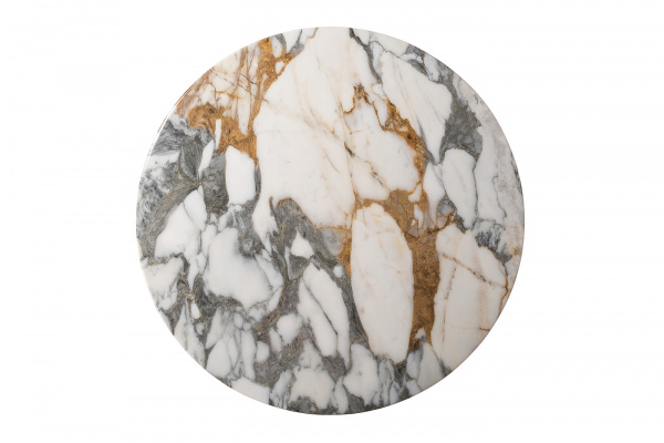 Стол журнальный, мрамор Arabescato Corchia d90*28см
