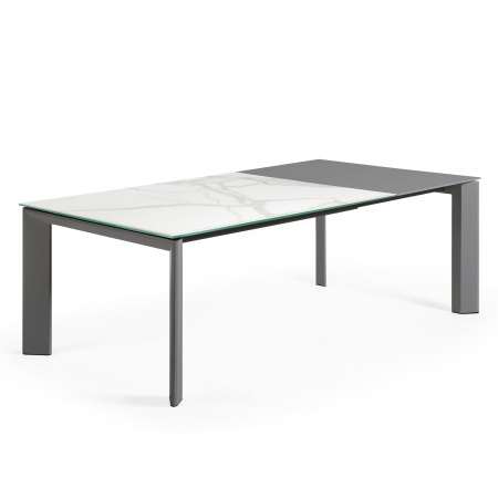 Стол Atta 160 (220) x90 антрацит, керамика
