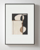 Интерьерный постер “Black  beige abstraction”