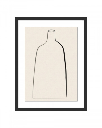 Постер “Minimal Vase” в чёрной раме