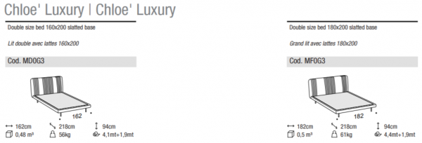 Кровать мягкая Chloe Luxury