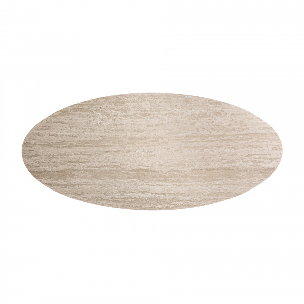Обеденный стол Thiennes 220x100 из светло-коричневого травертина