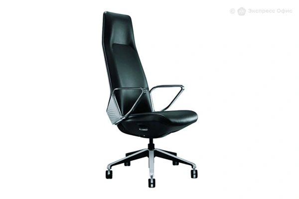 Кресло для руководителя Atlas CAT80SQ Кожа черная (TP-ZP10H)
