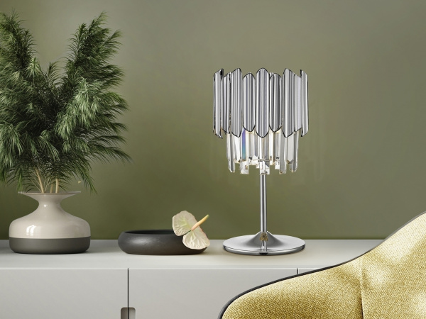 Настольная лампа Tiara 1L хром