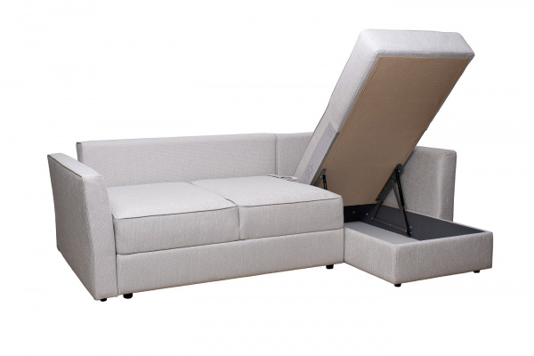 Диван Sorrento 230 с канапе трехмест.раскл (Еврокнижка) Koza3803-SVSER+Nev83 230*156*90см