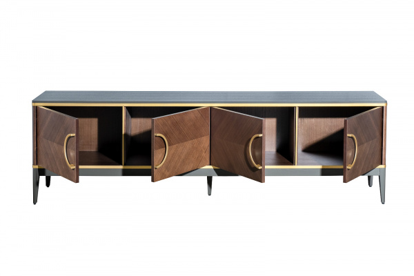 Тумба под ТВ 4-х дверная шпон 200*58*40см