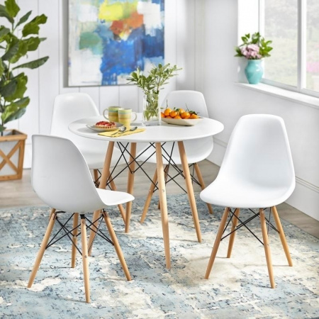 Стол обеденный круглый Eames DSW T017
