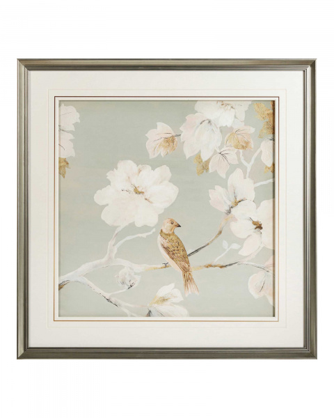 Постер в раме “Birds and flowers – I”