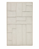 Klis Картина из белого льна с геометрическими фигурами, 120 х 200