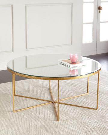 Золотой кофейный стол “Эшли”