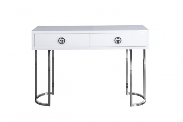 Консоль GD 2 ящика белая 120*30*78см