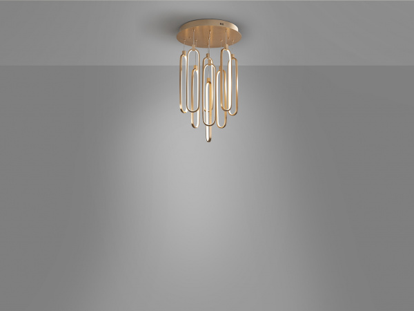 Люстра Colette 9L розовое золото