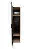 GD-10024/1-3 Шкаф Alto пенал c вешалкой,цвет дуб Урбан Кофеный, дверцы стекло(тонир) 50*57*228.5см