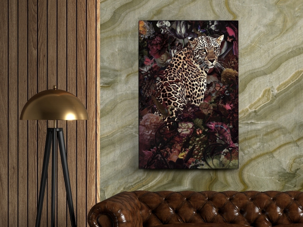 Печатная фотография на стекле Leopardo 80x120