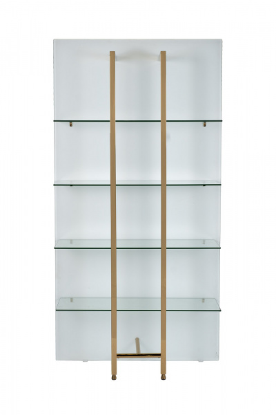 Стеллаж Marbella White бел/зол. 90*34*195см