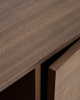 Комод Onix с отделкой из орехового шпона темного цвета, 150 x 80 см