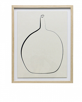Постер “Drawing Vase” с дубовой рамой