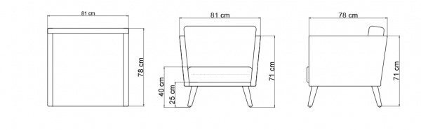 Кресло Pob WHITE WASH-NATURAL TEAK