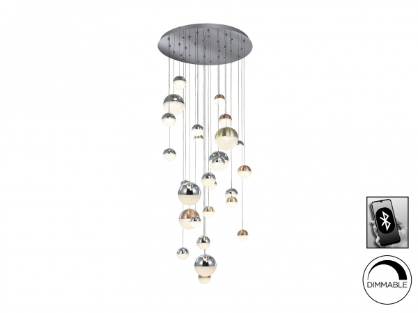 Подвесной светильник Sphere LED 27L Ø80 DIM BLUETOOTH цветной