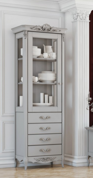 Витрина стеклянная с 4 ящиками Atelier Home