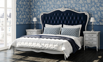 Кровать Atelier Home с вельветовым изголовьем
