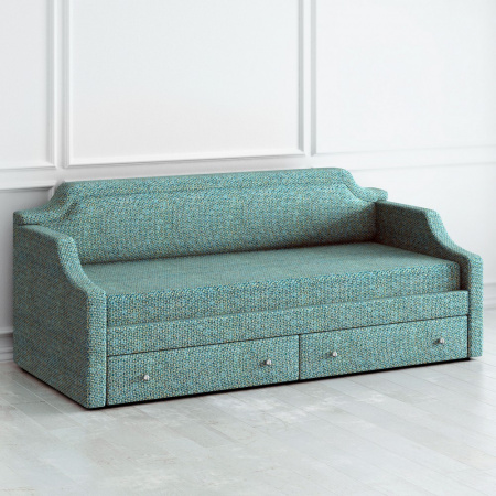 Кровать пристенная в вельветовой обивке DayBed