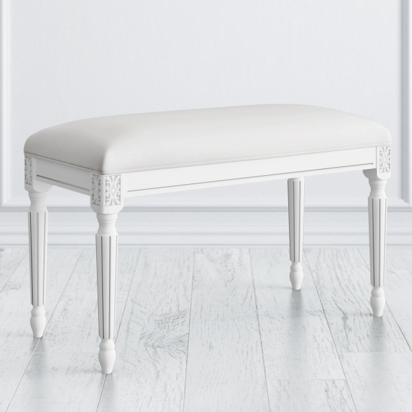 Скамья с вельветовой обивкой Romantic Silvery Rome
