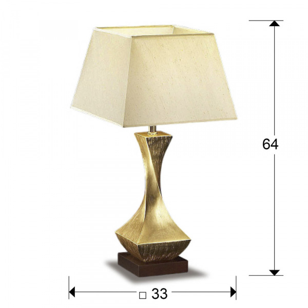 Настольная лампа Deco1L золотая