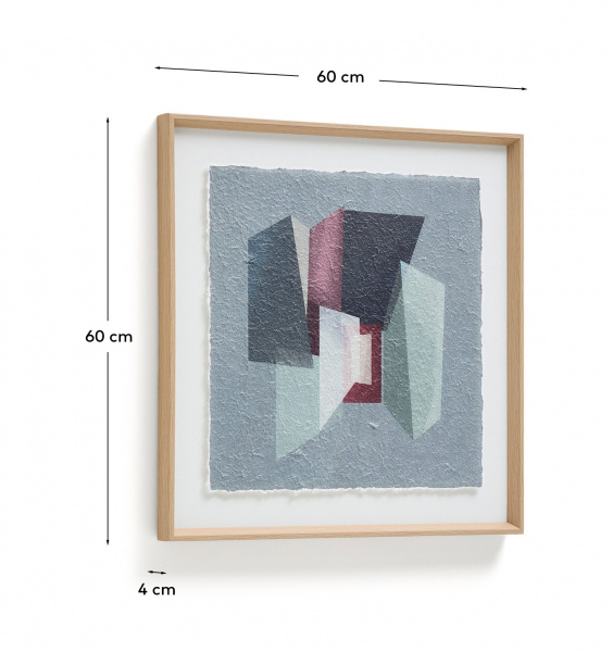 Картина Veluni из переработанной бумаги 60 x 60 см