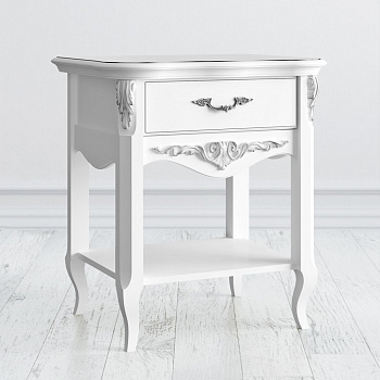 Прикроватная тумба 1 ящик Romantic Silvery Rome