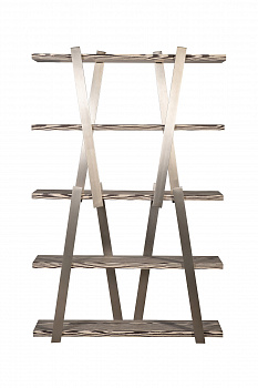 Стеллаж Zebrano 120*33,5*185,5см