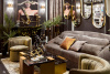 Диван Palazzo 240М трехм. раскладной серо-коричневый Ром43+Ром43 240*105*95см