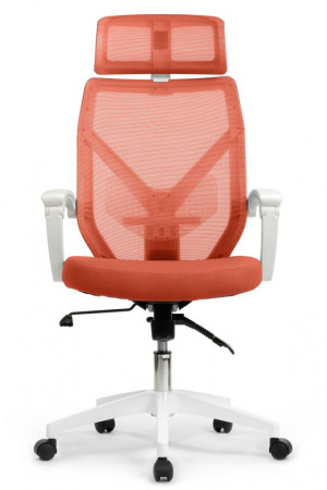 Кресло Oliver RCH W-203AC Белый пластик/Оранжевый