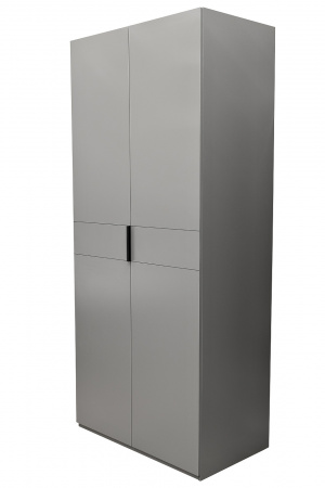 GD-10013/2-6 Шкаф Alto двухд с полками, цвет серый Кобальт, фасад глухой 100*57*228.5см