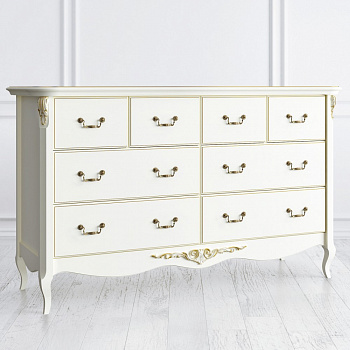 Комод широкий 8 ящиков Romantic Gold