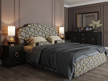 Кровать с мягким изголовьем K03 Vary bed