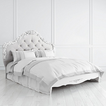 Кровать с вельветовым изголовьем Romantic Silvery Rome