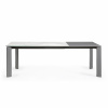 Стол Atta 160 (220) x90 антрацит, керамика