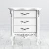 Прикроватная тумба 3 ящика Romantic Silvery Rome