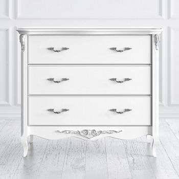 Комод с 3 ящиками Romantic Silvery Rome