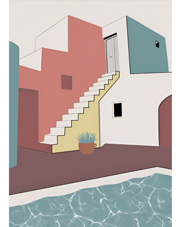 Интерьерный постер “Santorini”